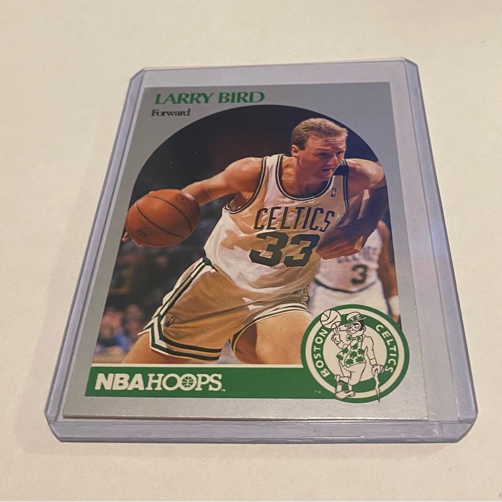 Larry Bird 1990 NBA Hoops Basketball Card # 39 Vintage Collectible